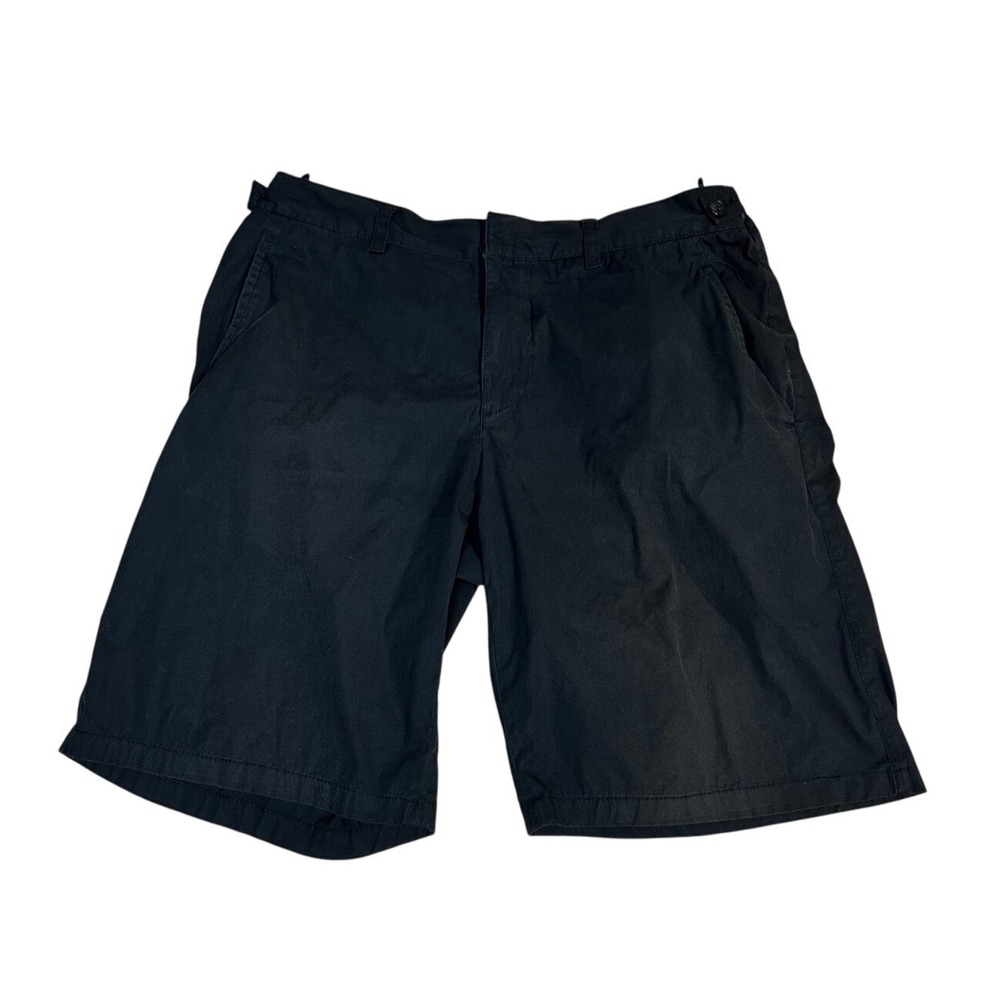 Prada Mens Black Flat Front Tailored Dress Shorts Size 36